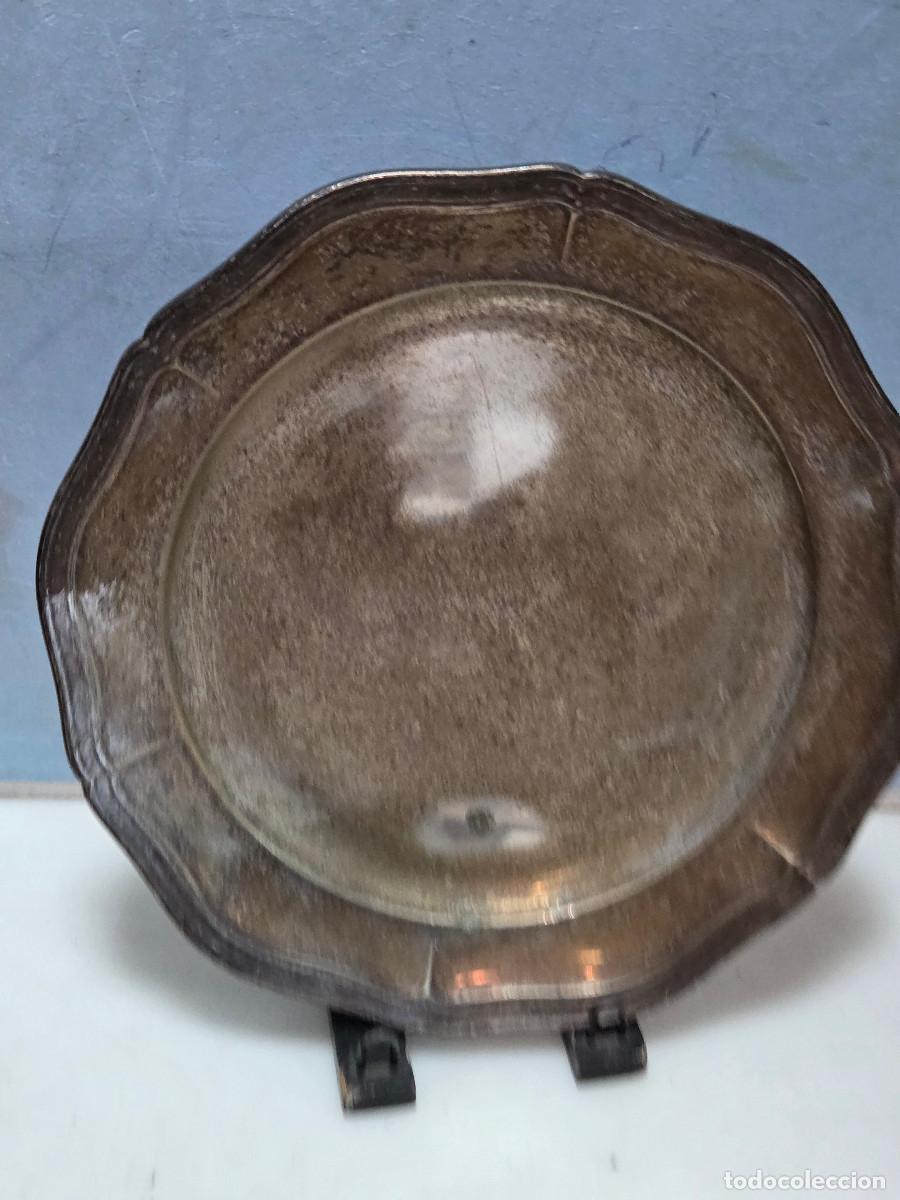 Vintage: plato de alpaca vintage - Foto 1