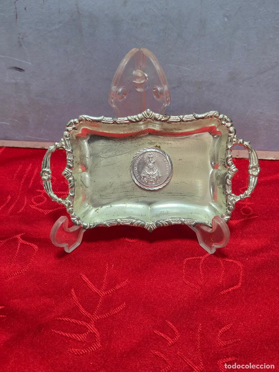 Vintage: bandeja decorativa de la vigen del rocio