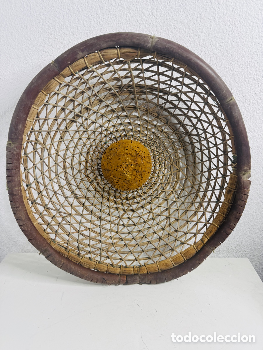 Vintage: Cofa Palangre Artesanal Gambina Pesca Artesanal 1970s mimbre ratan