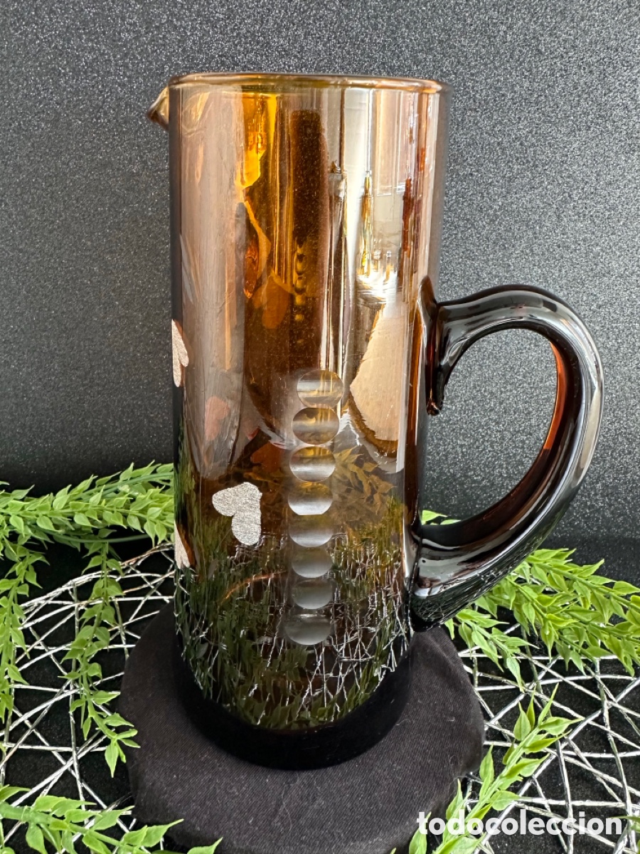 Vintage: Jarra &Aacute;mbar vintage.