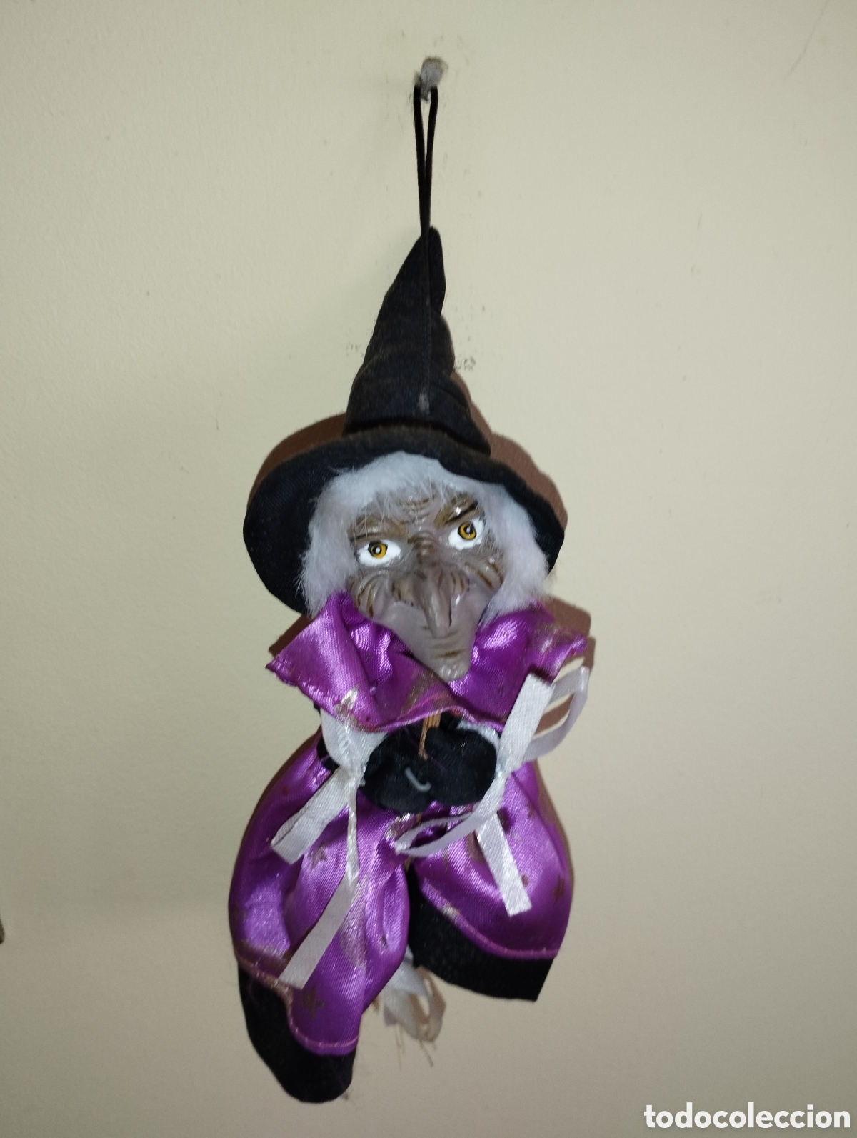 Vintage: Figura de bruja decoraci&oacute;n