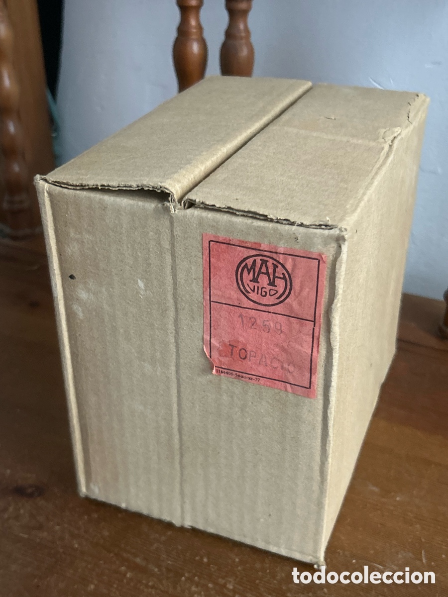 Vintage: 6 vasos de tubo color &aacute;mbar topacio de mah Vigo