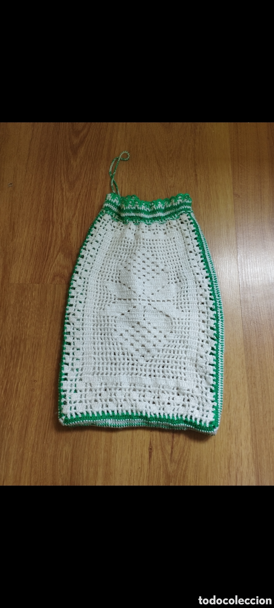 Vintage: Bolsa de ganchillo hecha a mano vintage