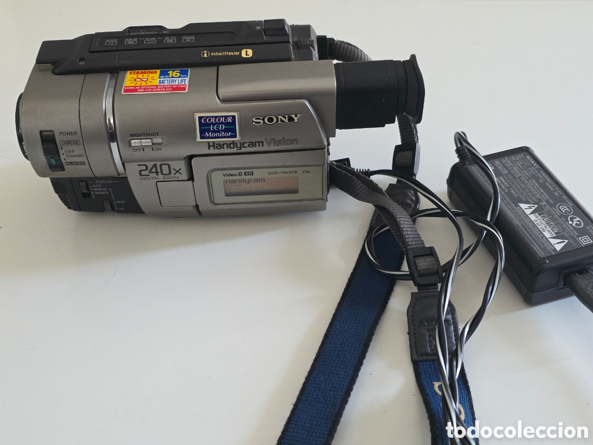 Vintage: camara sony handycam video8 xr ccd-trv37e funcionando