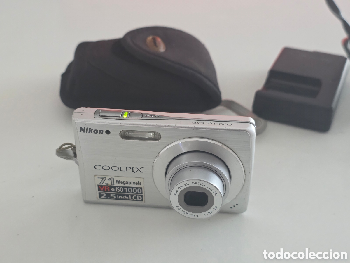 Vintage: camara nikon coolpix s200 7.1mp funcionando completa