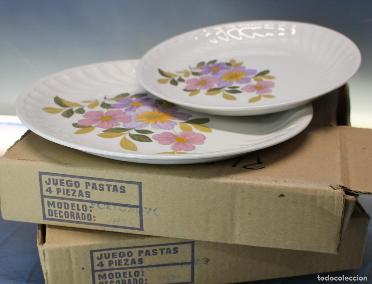 Vintage: 01. Porzelanit. 2 Juegos de pastas de 4 piezas. Vintage, a&ntilde;os 50.