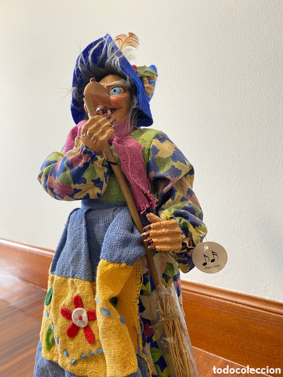 Vintage: Figura Bruja Buena Suerte - Foto 2