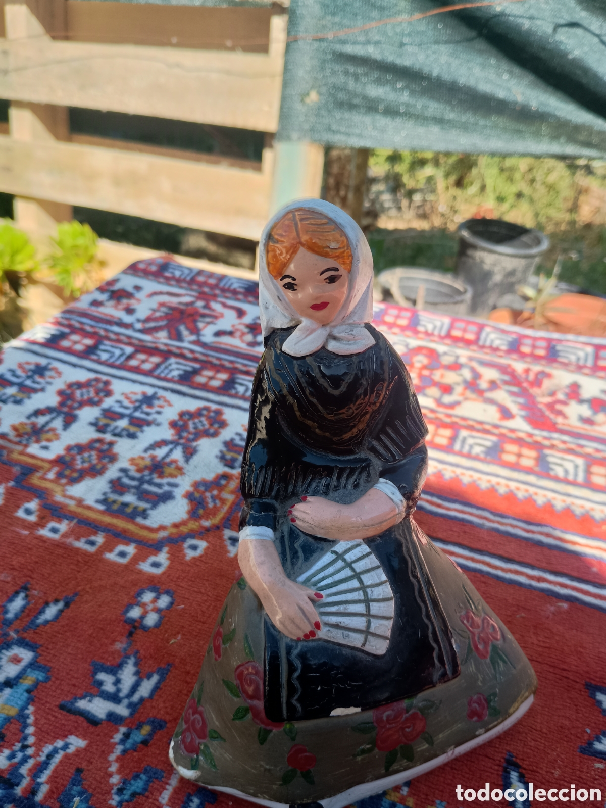 Vintage: Figura mallorquina escayola
