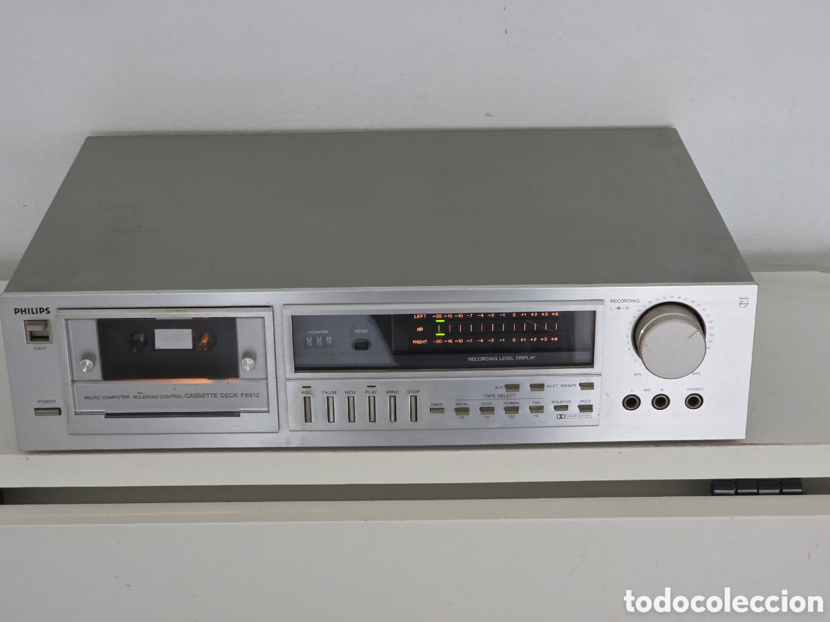 Vintage: philips f6612 cassette deck no gira