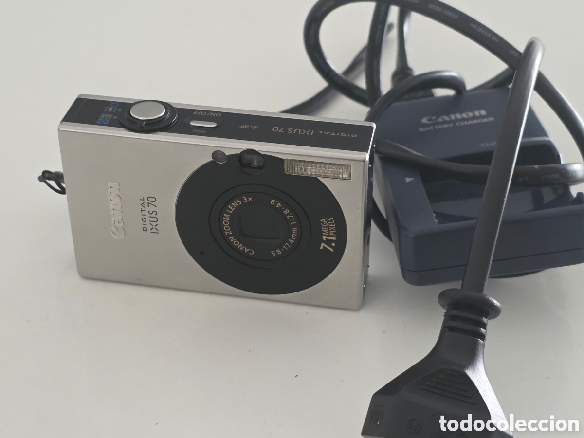 Vintage: Canon IXUS 70 7.1MP C&aacute;mara Digital + Cargador