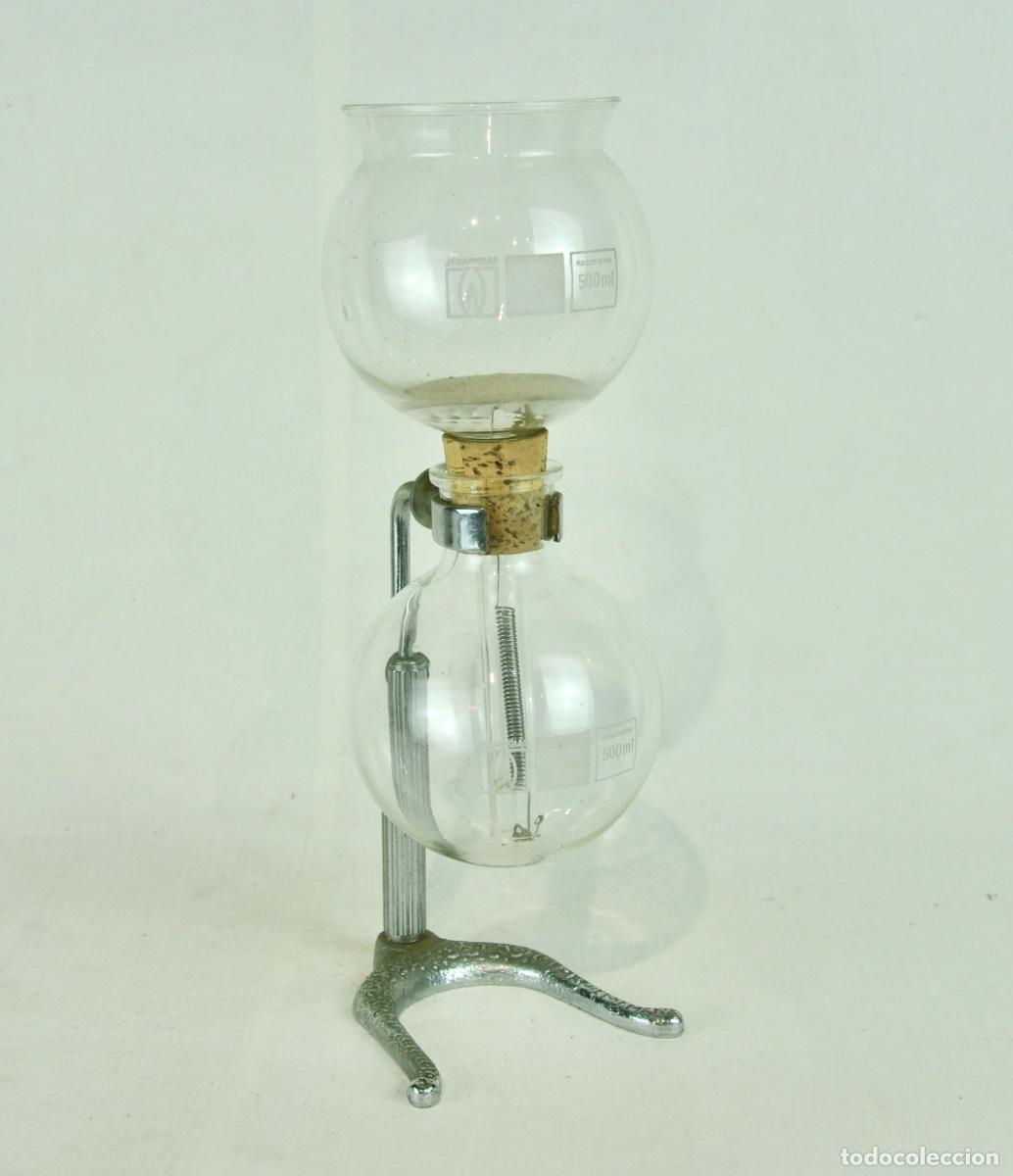 Vintage: Cafetera cromada y cristal - Foto 2