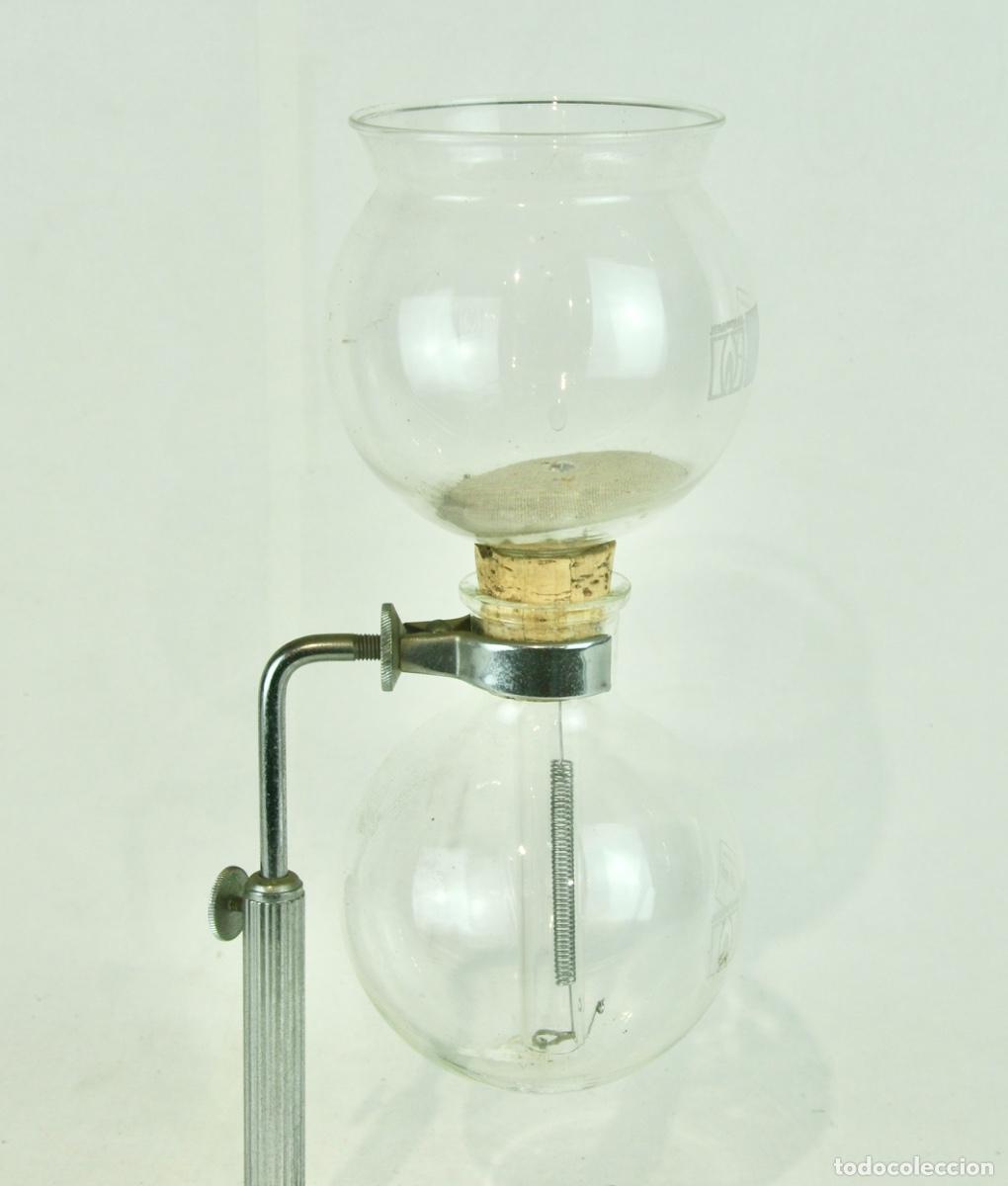 Vintage: Cafetera cromada y cristal - Foto 7