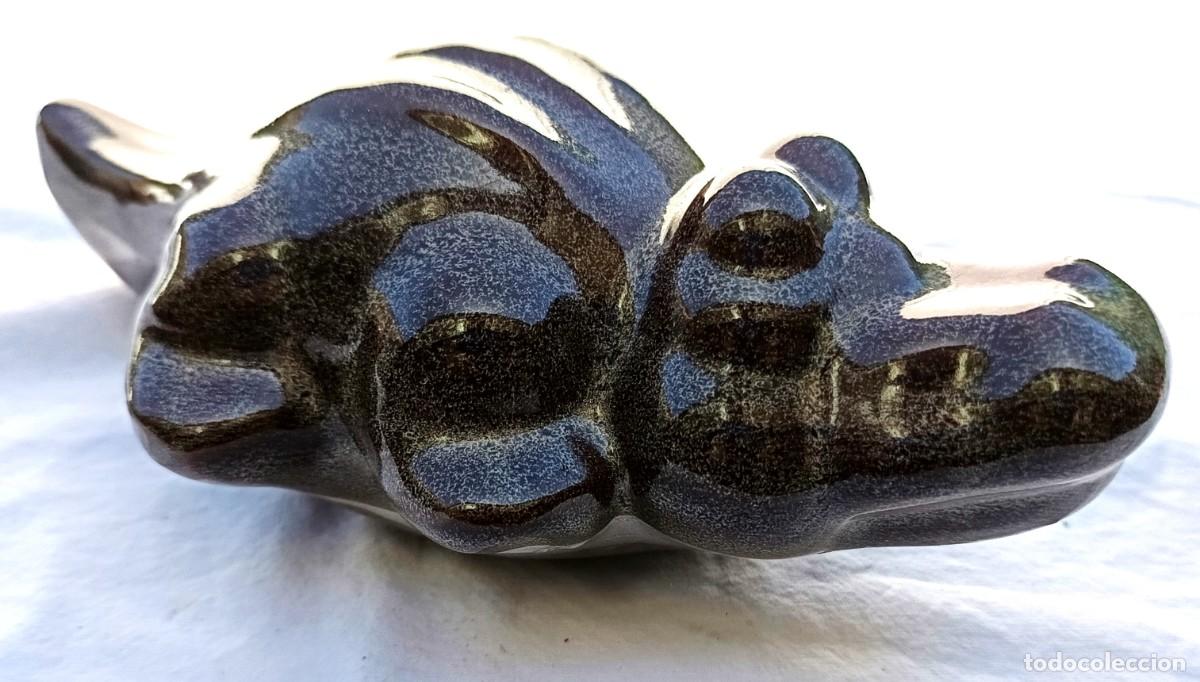 Vintage: Figura Cocodrilo - Midiphibies - Figura - Gres Alemania - 1970-1980 - Buen estado