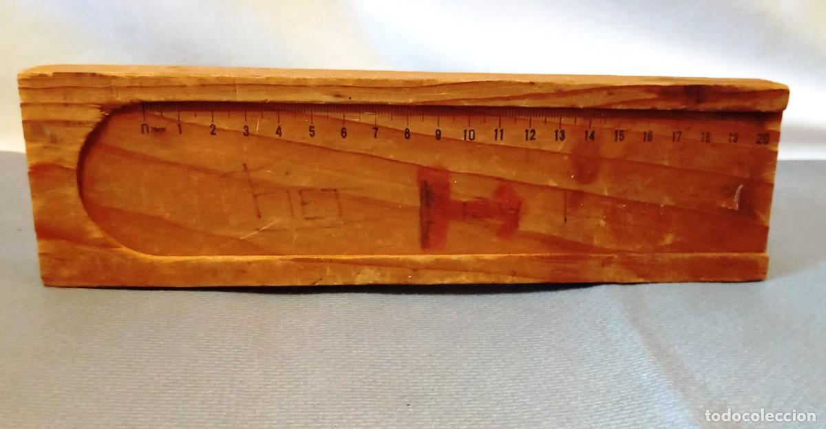 Vintage: Estuche escolar plumier vintage madera