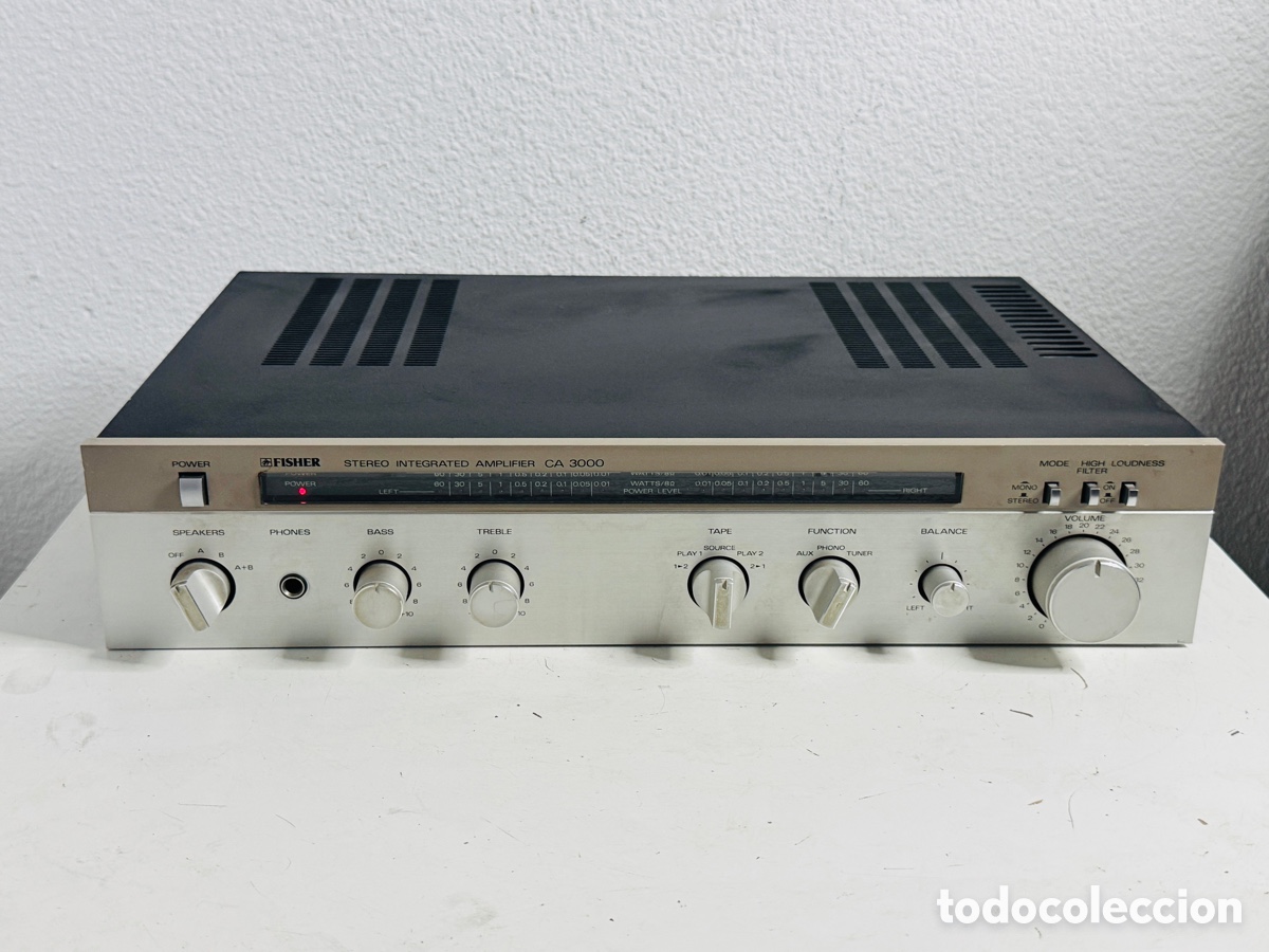 Vintage: Fisher CA 3000 Stereo Integrated Amplifier Hifi Vintage 1980s.