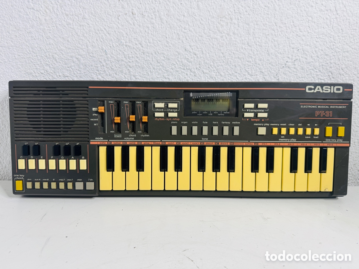 Vintage: Casio PT-31 Portable Mini Electronic Keyboard Vintage Japan 1980s Funciona