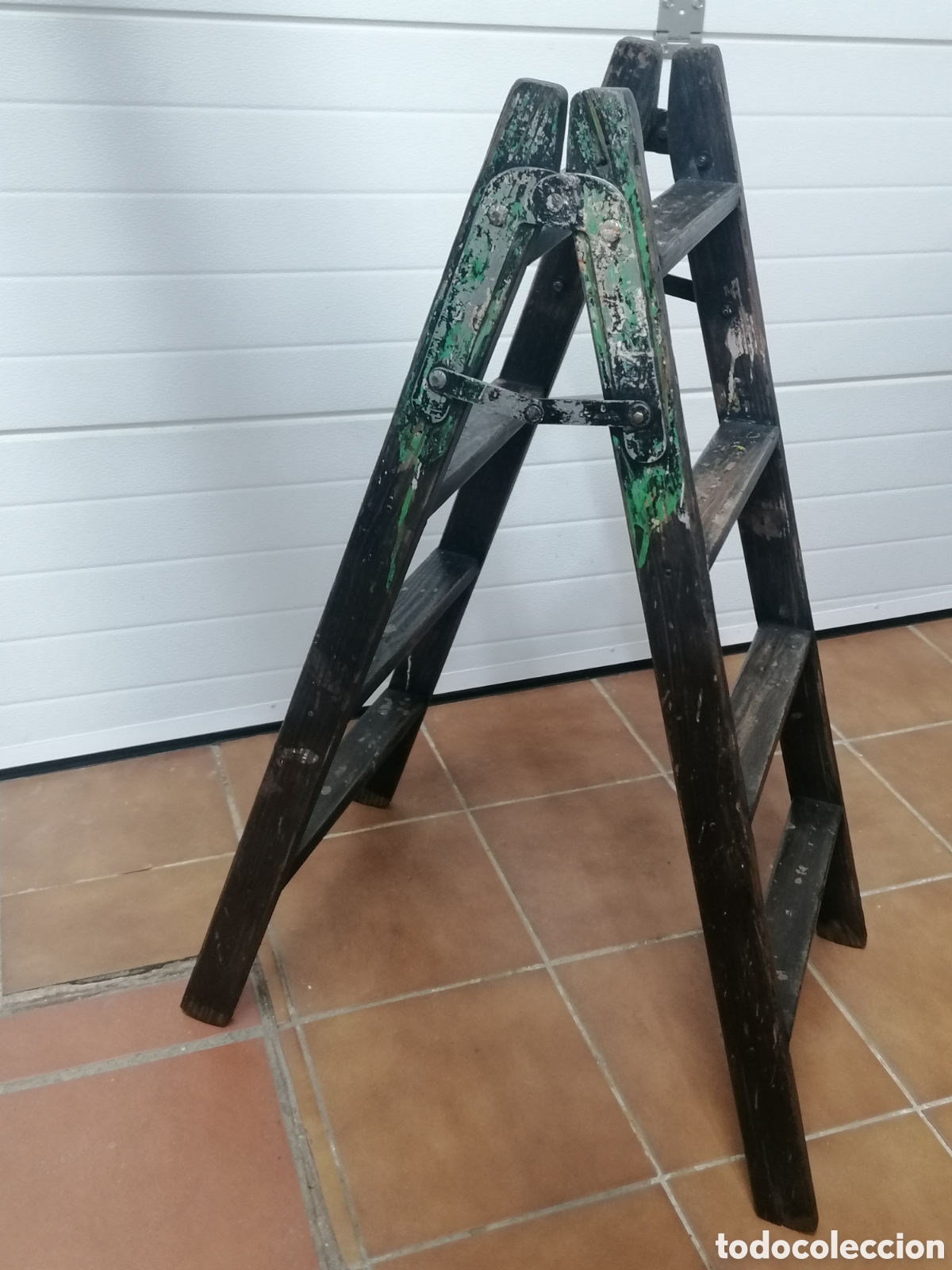Vintage: Escalera de madera vintage - Foto 2