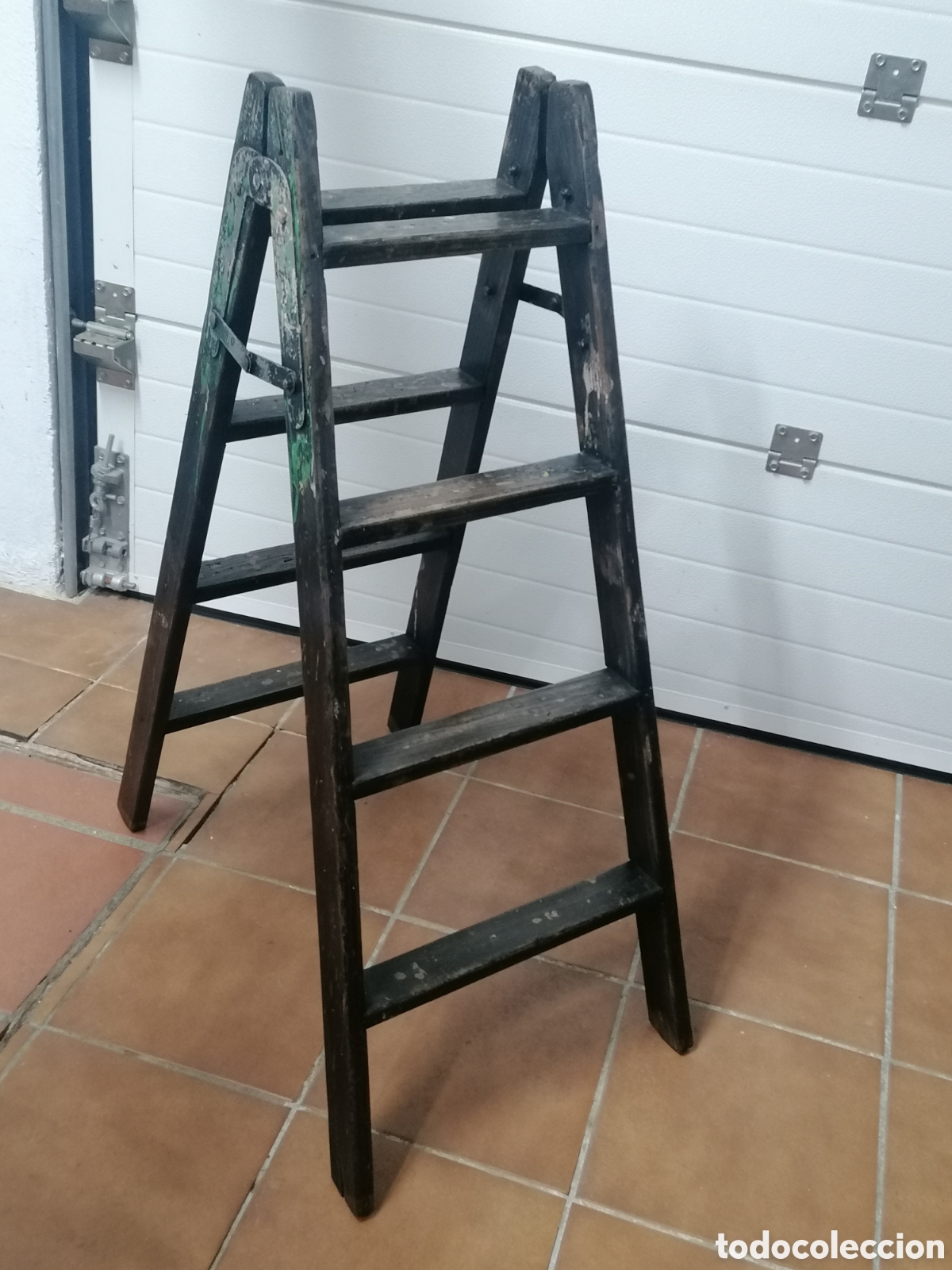 Vintage: Escalera de madera vintage