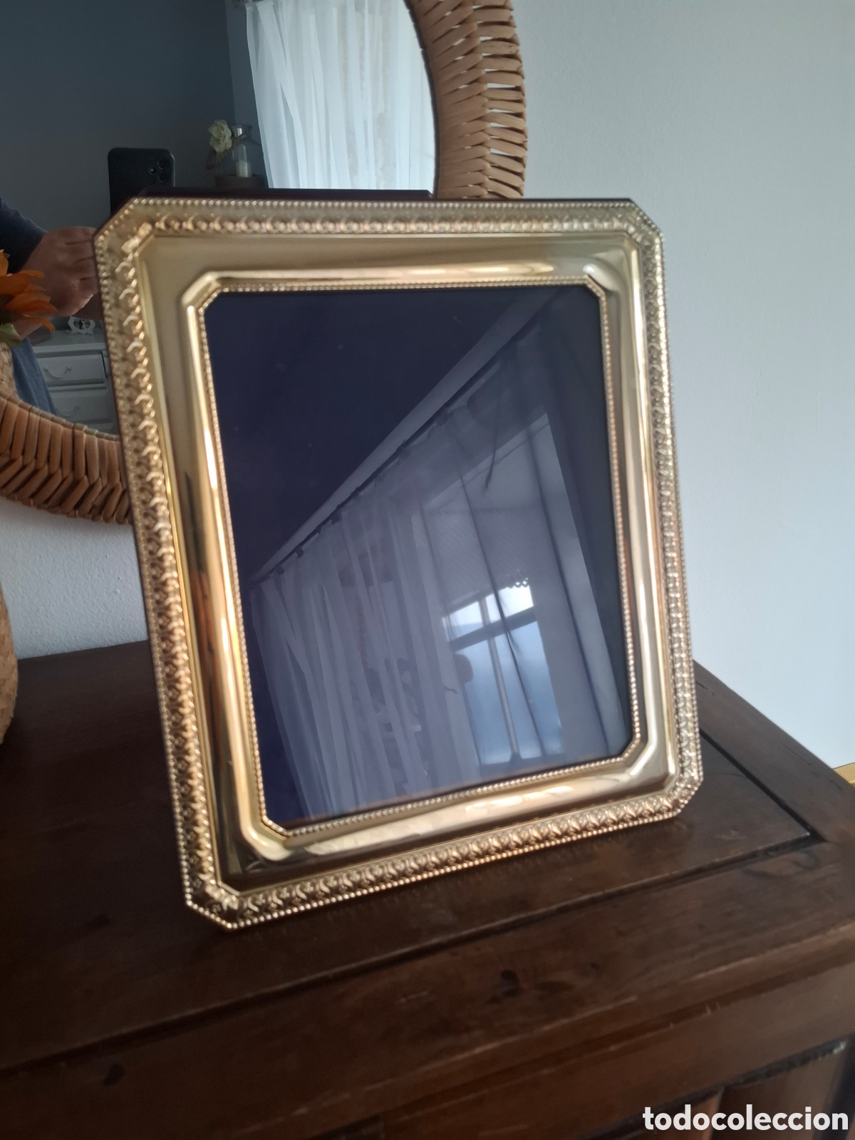 Vintage: Gran marco de fotos vintage plateado