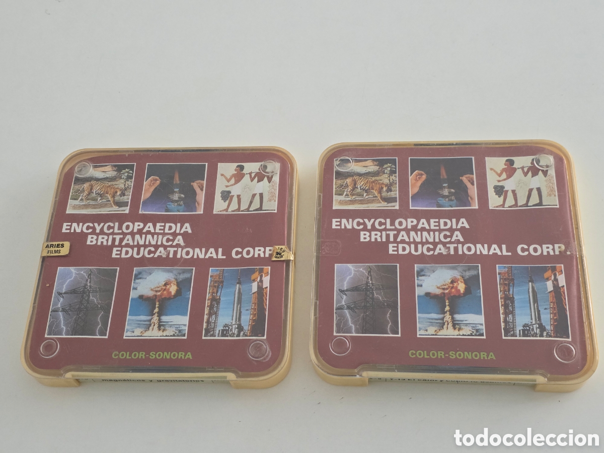 Vintage: Lote 2 Pel&iacute;culas Super 8 Educativas Britannica