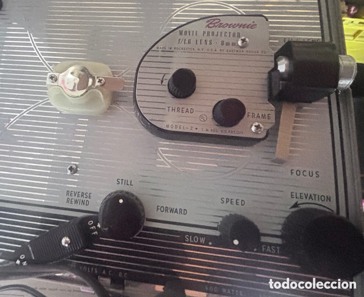 Vintage: Proyector de pel&iacute;culas Kodak Brownie 500 vintage (8 mm con lente lumenizada f/1,6)
