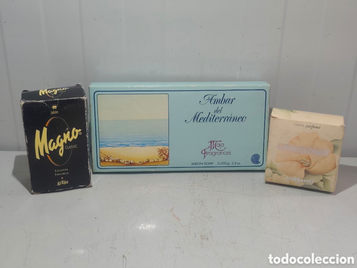 Vintage: Lote Jabones Vintage: Maja Ambar del Mediterr&aacute;neo + Ana&iuml;s Ana&iuml;s + Magno