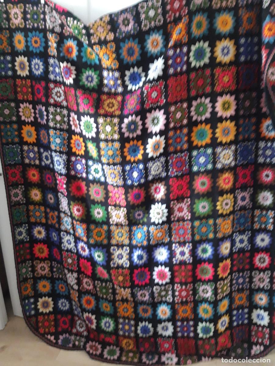 Vintage: Colcha estampada, de la mancha, hacia 1970
