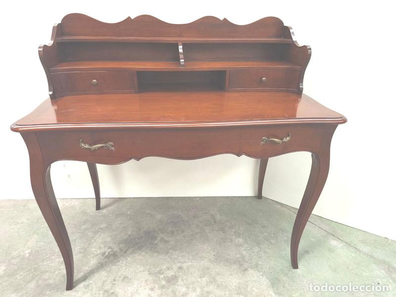 Vintage: ESCRITORIO DE MADERA DE CEREZO DE CALIDAD NUEVO