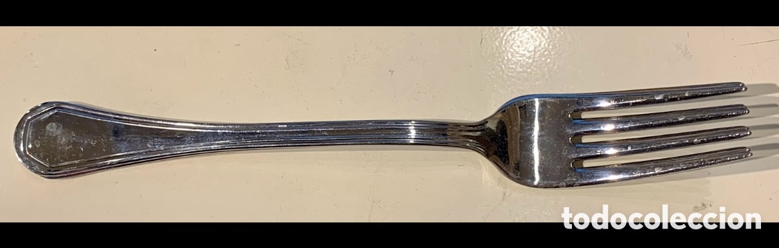 Vintage: Cubierto. Tenedor de mesa (2). Acero Inoxidable 18/10. Made in Italy.