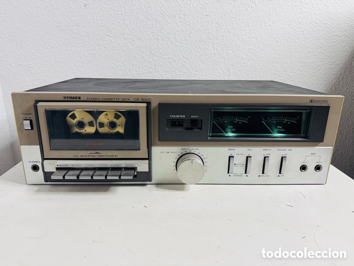 Vintage: Fisher CR-3000 Cassette Deck Hifi Vintage 1980s Funciona