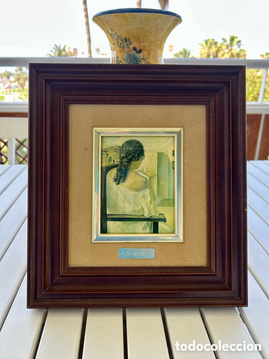 Vintage: Cuadro Muchacha de Espaldas Salvador Dal&iacute;
