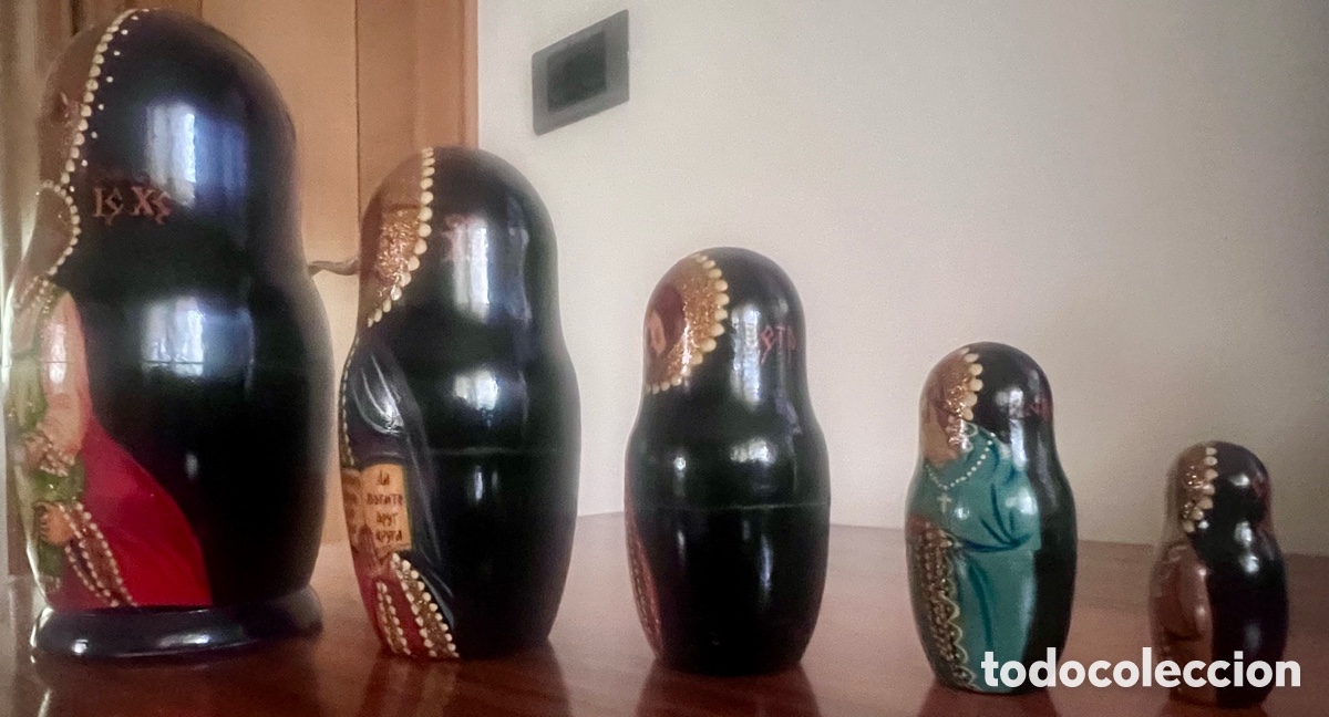 Vintage: Mu&ntilde;ecas rusas . Iconos . Matriuscas. - Foto 21