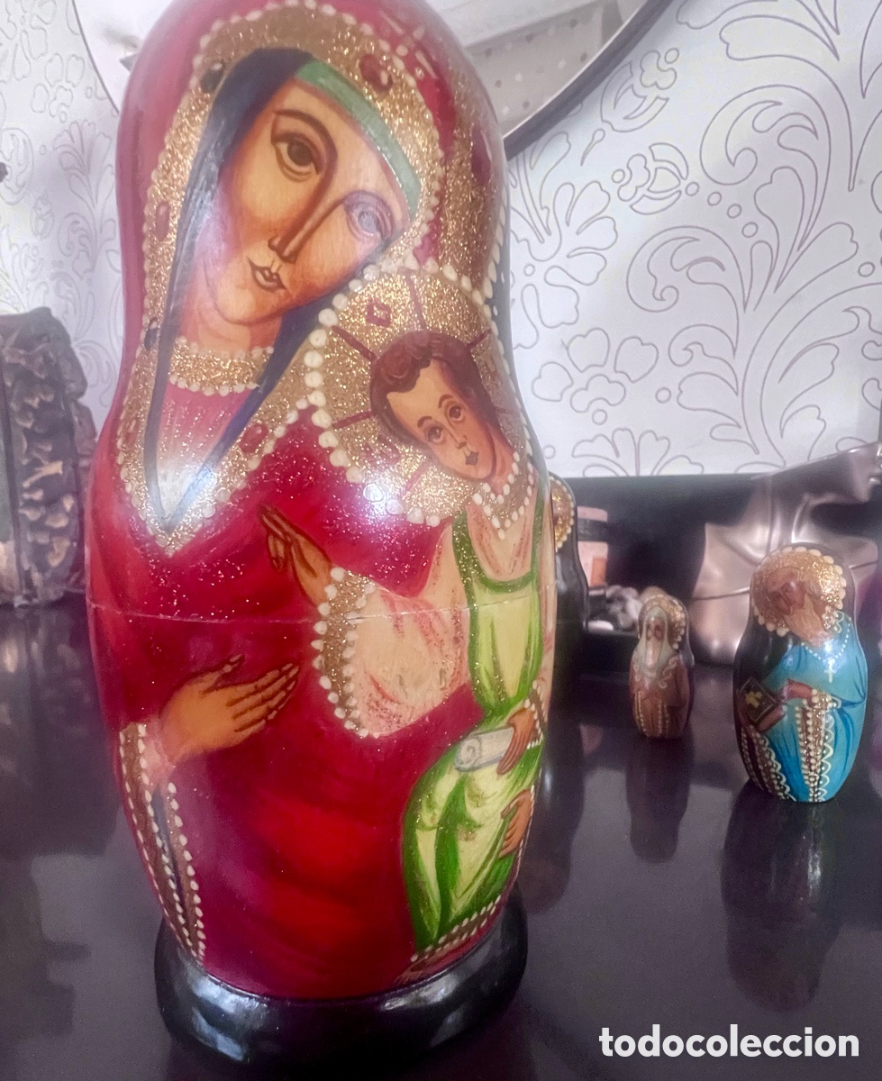 Vintage: Mu&ntilde;ecas rusas . Iconos . Matriuscas. - Foto 28