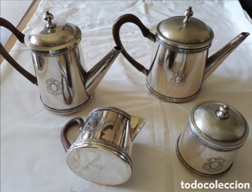 Vintage: Juego de caf&eacute;/T&eacute; - Alpaca plateada