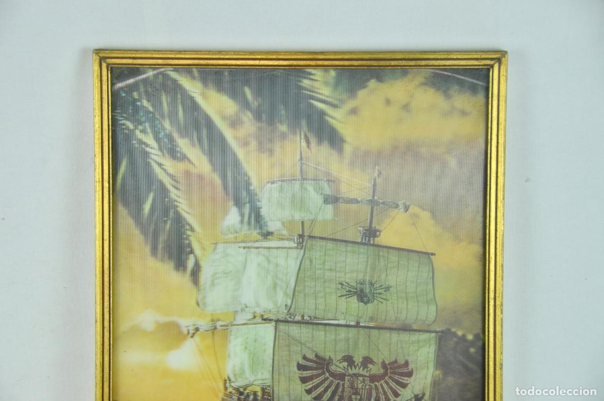 Vintage: Cuadro barco en 3D tonos marrones - Foto 2