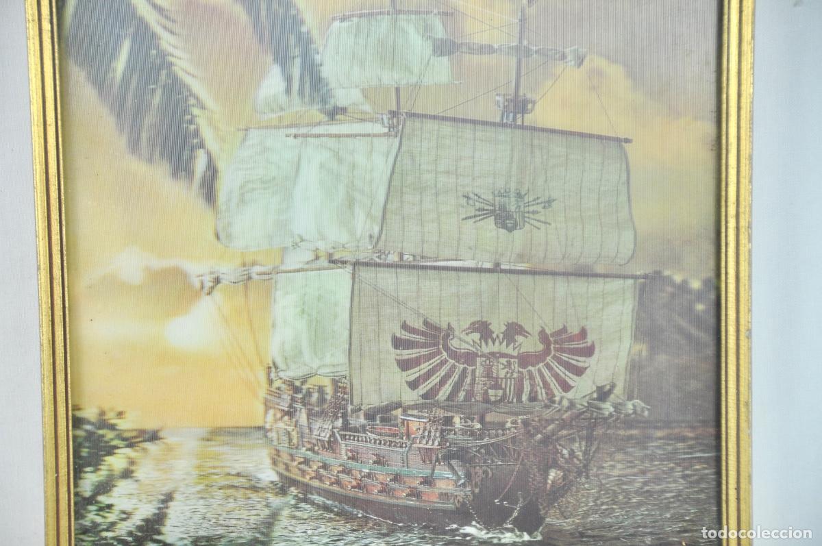 Vintage: Cuadro barco en 3D tonos marrones - Foto 4