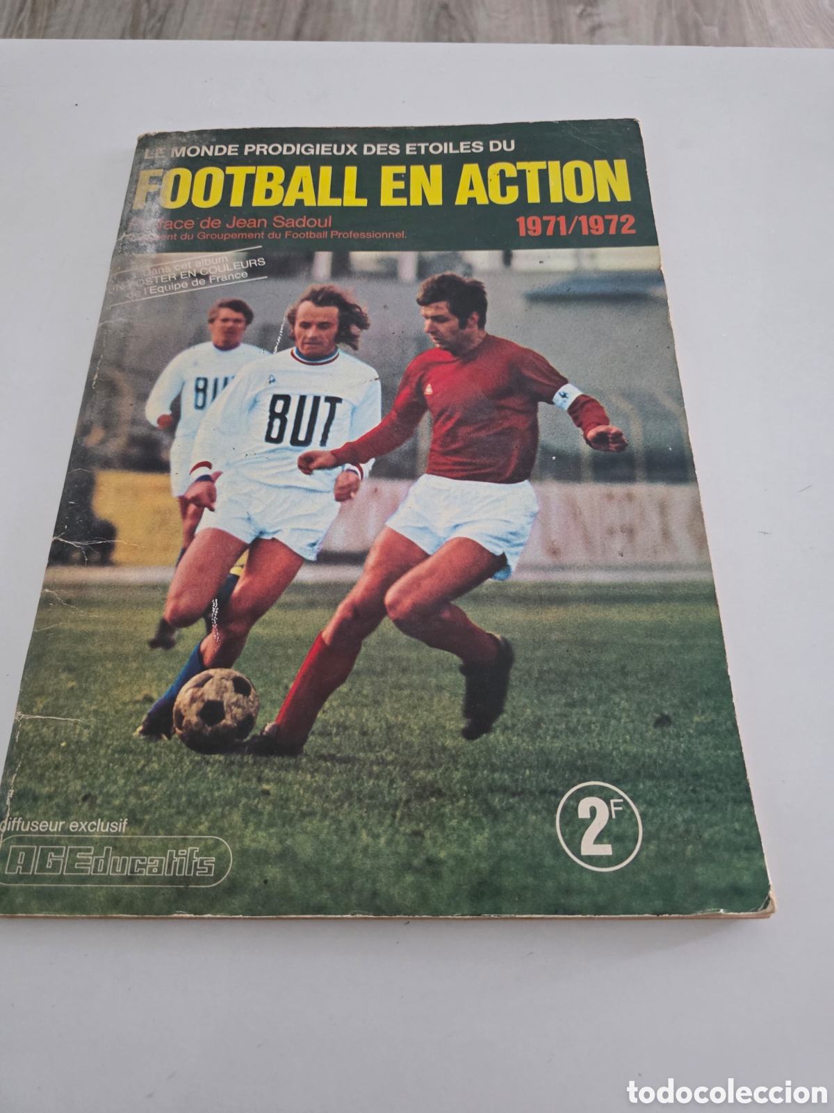 Vintage: album futbol 1971 1972 completo liga francesa vintage