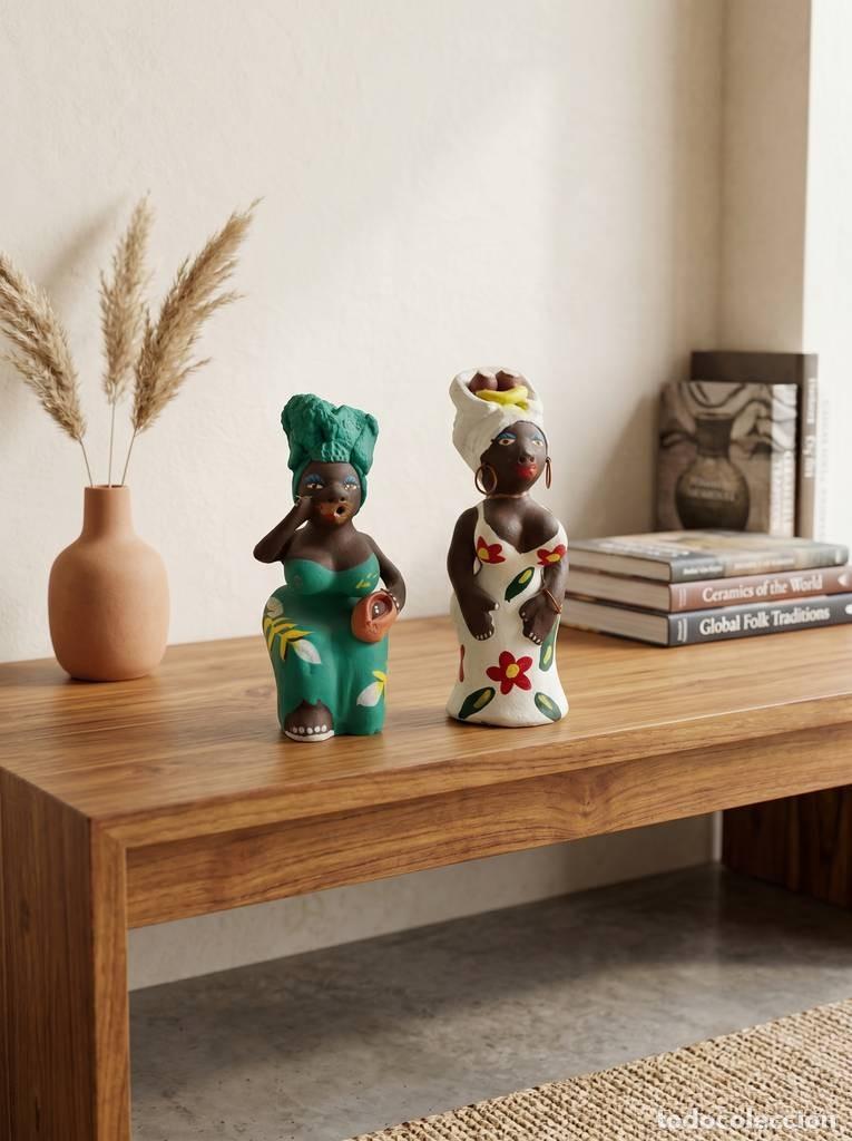 Vintage: PAREJA FIGURAS DE TERRACOTA