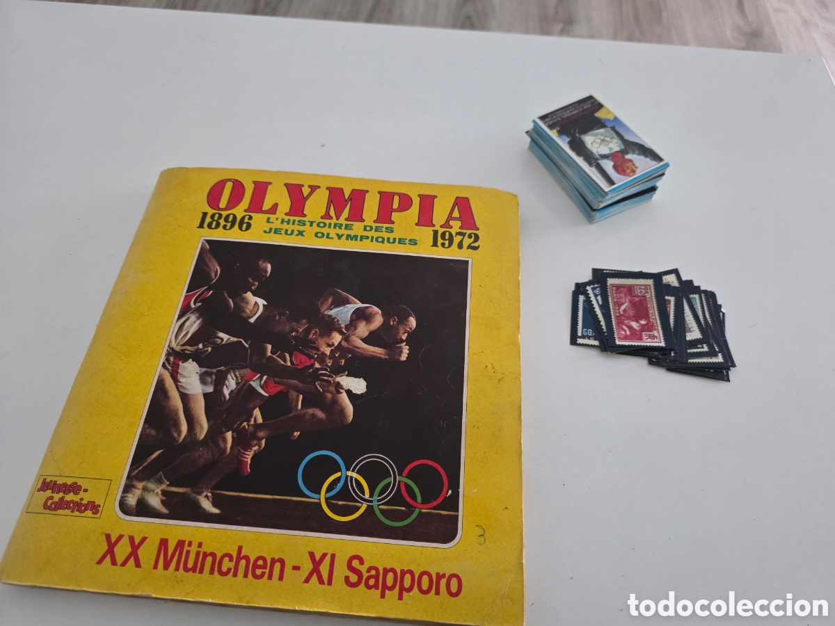 Vintage: &Aacute;lbum Olimpia 1896 1972 + muchos cromos sueltos