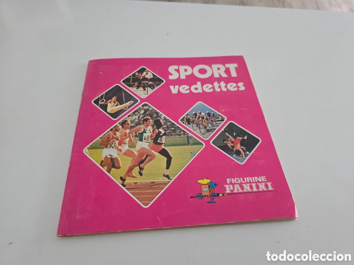 Vintage: &Aacute;lbum Panini Sport vedettes casi completo 1974