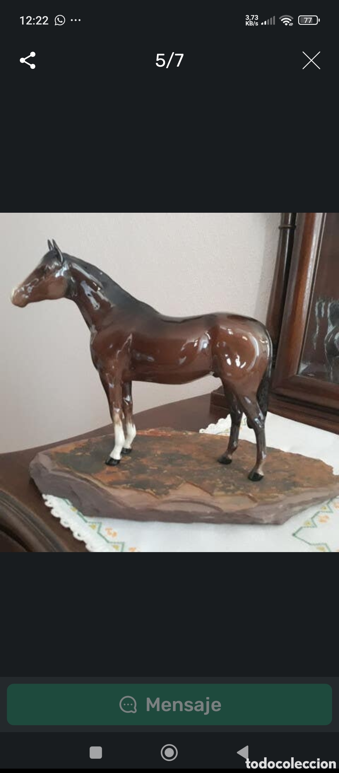 Vintage: Caballo de porcelana Bestwick