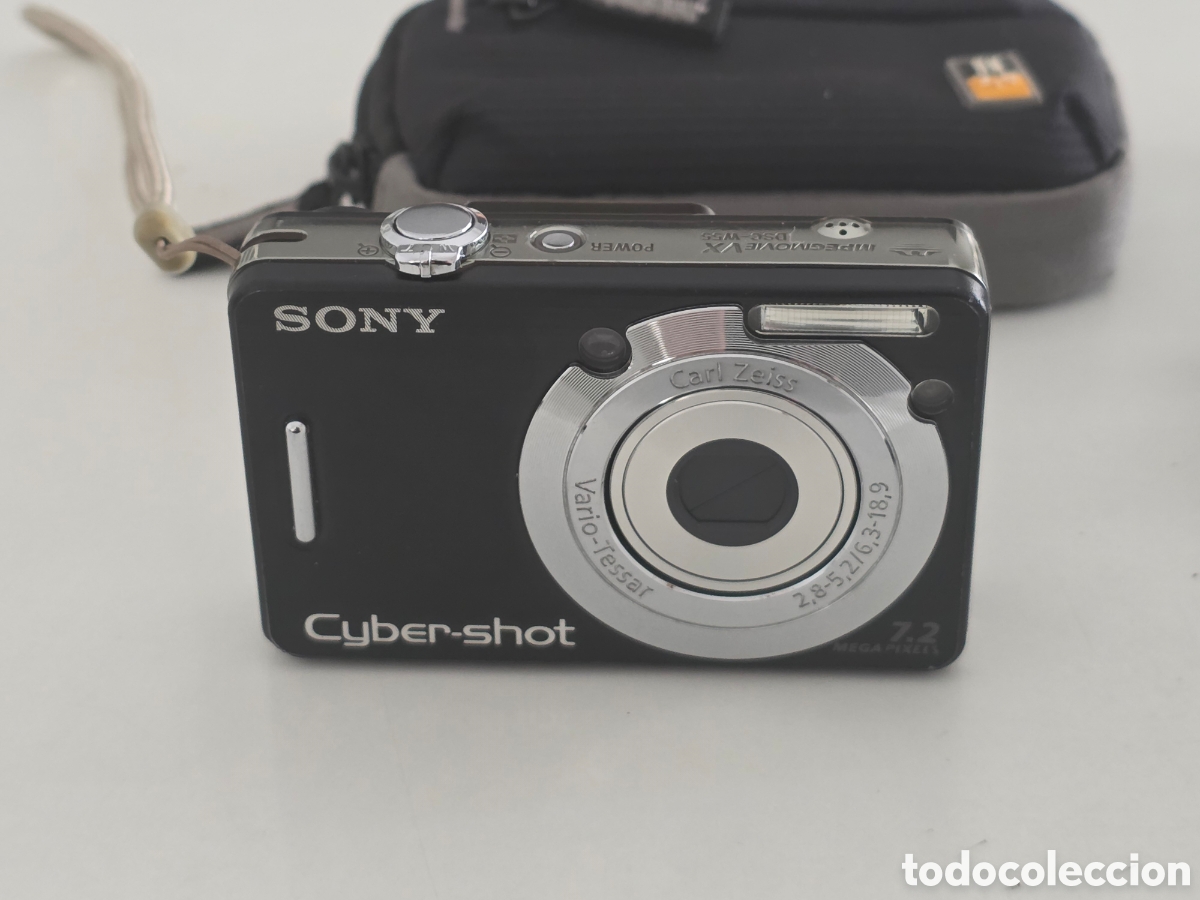 Vintage: C&aacute;mara Sony Cyber-shot DSC-W55 completa funcionando