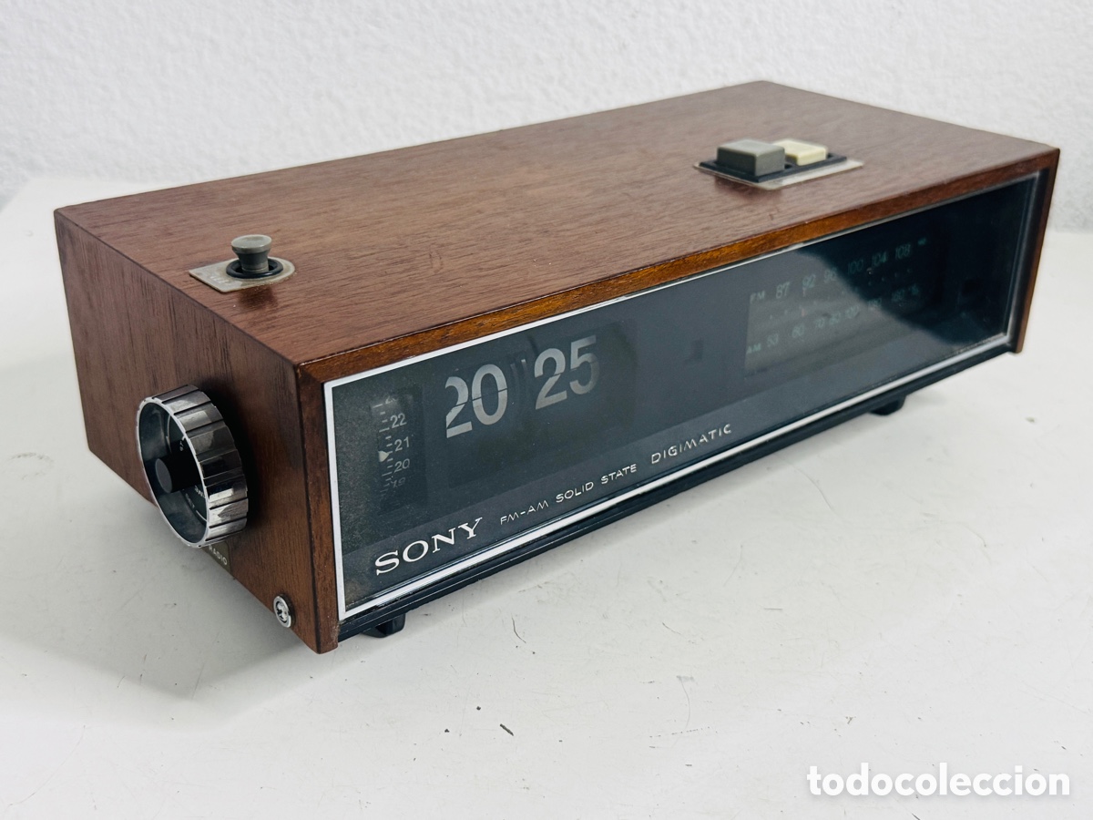 Vintage: Sony Flip Clock Digimatic 1971 Reloj No Funciona Radio Si