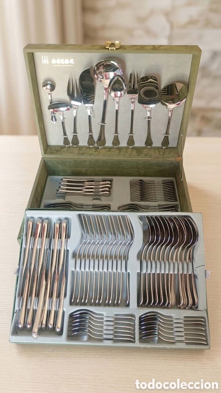 Vintage: Cuberteria acsa 113 piezas