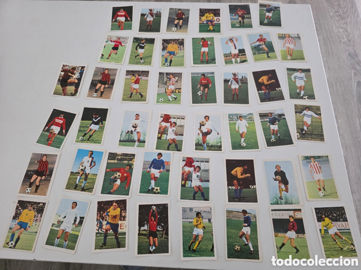 Vintage: lote cromos f&uacute;tbol vintage a&ntilde;os 70 panini football en action