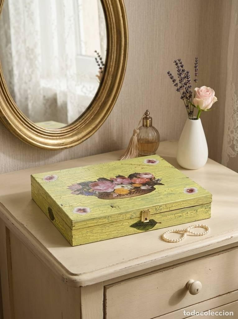 Vintage: CAJA ARTESANAL DECORADA