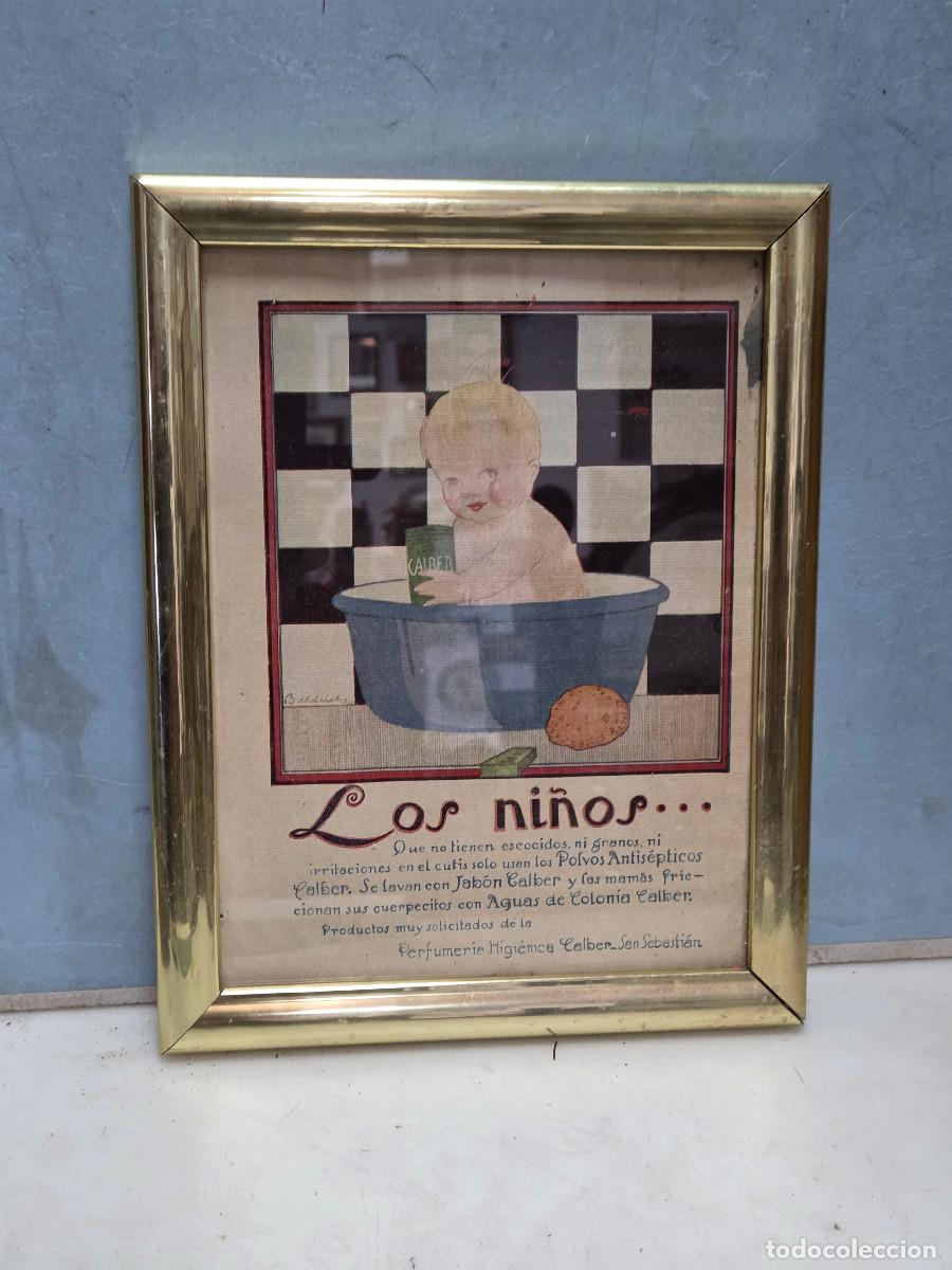 Vintage: cuadro con cartel antiguo