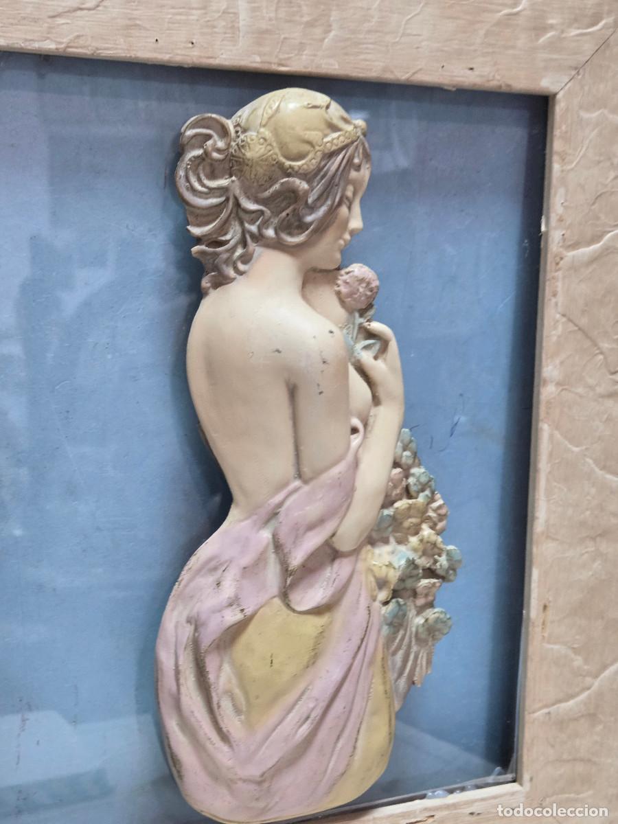 Vintage: cuadro con figura de mujer - Foto 4