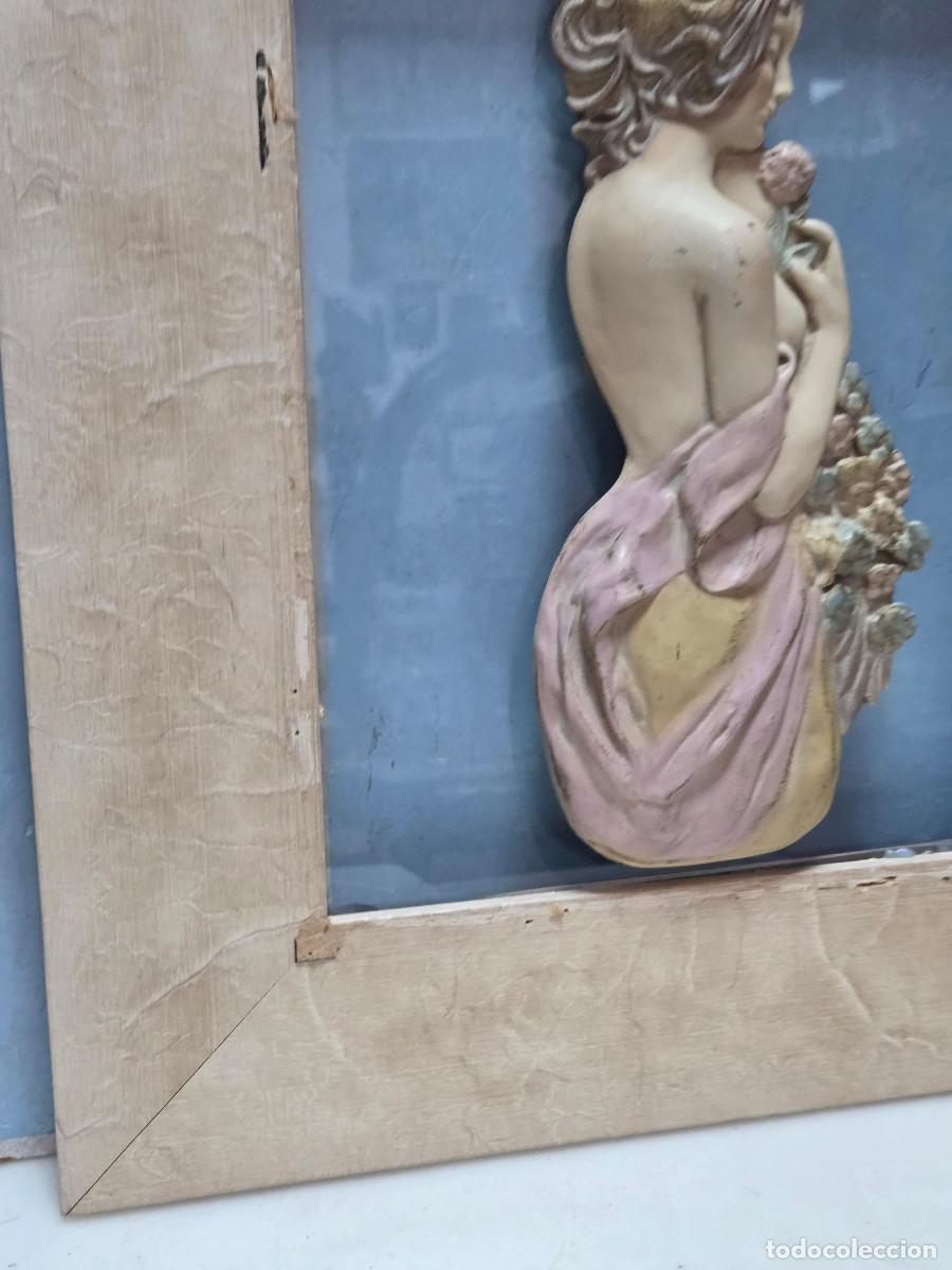 Vintage: cuadro con figura de mujer - Foto 5