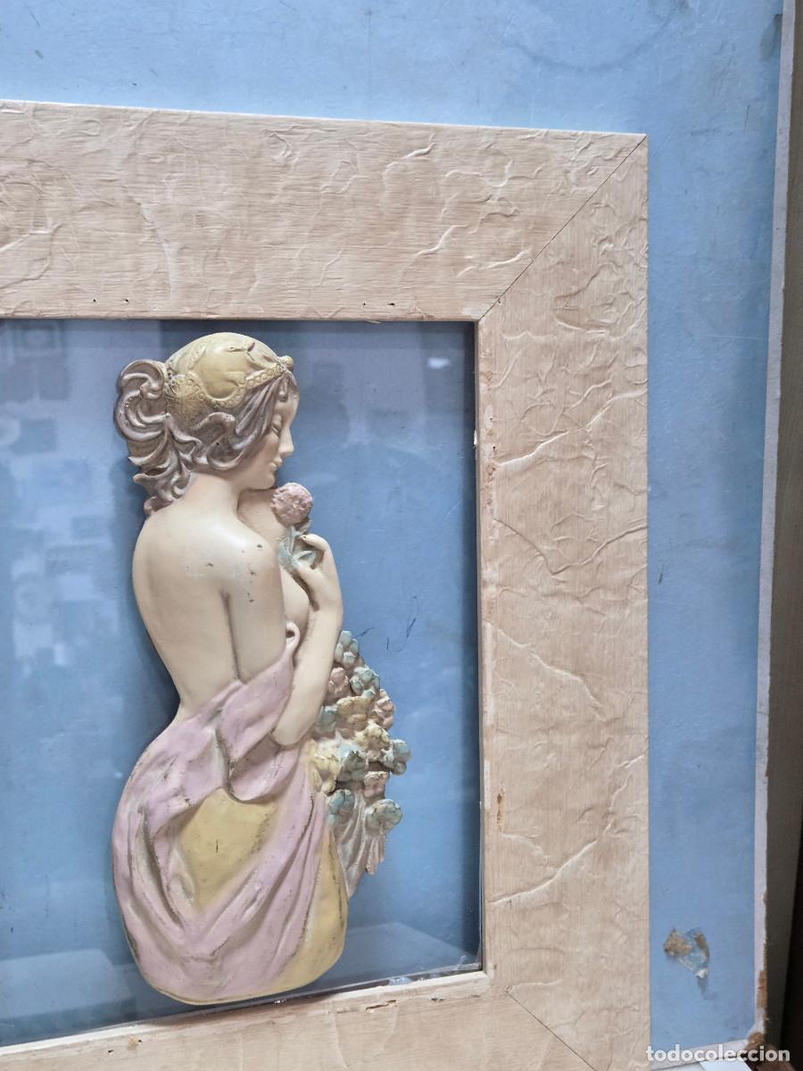 Vintage: cuadro con figura de mujer - Foto 6